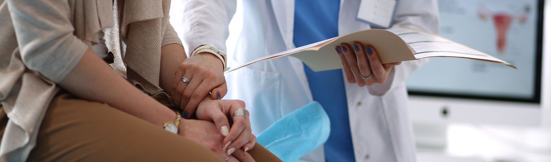 Top Up Locum Insurance Cover: A nervous patient being supported by thier doctor